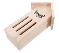 Maison D’Abeilles en Bois, Abri Extérieur Beige, Cabane pour Jardin | Montage sur Arbre ou Mur, Refuge Sûr pour Insectes et Bêtes à Bon Dieu