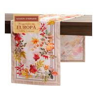 Maison d' Hermine Amarante Chemin de Table 100 % Coton pour fêtes dîner Vacances Cuisine Thanksgiving/Noël (50cm x 150cm)
