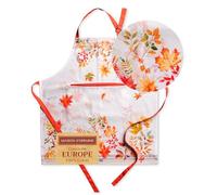 Maison d' Hermine Amarante Tablier de cuisine 100 % coton avec col réglable et poche centrale dissimulée avec longues cravates pour femme, homme, chef (70 cm x 85 cm), blanc, 70 cm x 85 cm