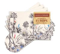 Maison d' Hermine Amazonia Lot de 4 Sets de Table 100% Coton pour Table à Manger, Cuisine, Mariage, Usage Quotidien, dîners, fêtes de Thanksgiving, Noël (33cm x 48cm)