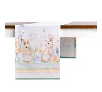 Maison d' Hermine Chemin de Table 100% Coton Simple Couche, 150 cm de Long, pour la Maison, la Cuisine, Les Repas, Les fêtes, Les Mariages, Printemps Été (Easter Dew, 50 cm x 150 cm)