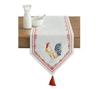 Maison d' Hermine Chemin de Table 100% Coton Simple Couche, 150 cm de Long, pour la Maison, la Cuisine, Les Repas, Les fêtes, Les Mariages, Printemps Été (Campagne, 50 cm x 150 cm)