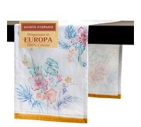 Maison d' Hermine Chemin de Table 100% Coton Simple Couche, 150 cm de Long, pour la Maison, la Cuisine, Les Repas, Les fêtes, Les Mariages, Printemps Été (Paradise Island, 50 cm x 150 cm)