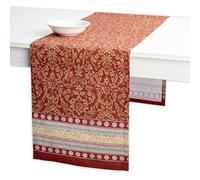 Maison d' Hermine Chemin de Table 100% Coton Simple Couche, 150 cm de Long, pour la Maison, la Cuisine, Les Repas, Les fêtes, Les Mariages, Printemps Été (Sofia, 50 cm x 150 cm)