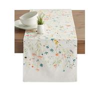 Maison d' Hermine Chemin de Table 100% Coton Simple Couche, 150 cm de Long, pour la Maison, la Cuisine, Les Repas, Les fêtes, Les Mariages, Printemps Été (Colmar, 50 cm x 150 cm)