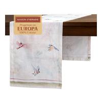 Maison d' Hermine Chemin de Table 100% Coton Simple Couche, 150 cm de Long, pour la Maison, la Cuisine, Les Repas, Les fêtes, Les Mariages, Printemps Été (Flying Birds, 50 cm x 150 cm)
