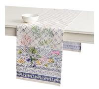 Maison d' Hermine Chemin de Table 100% Coton Simple Couche, 150 cm de Long, pour la Maison, la Cuisine, Les Repas, Les fêtes, Les Mariages, Printemps Été (Faience, 50 cm x 150 cm)
