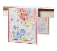 Maison d' Hermine Chemin de Table 100% Coton Simple Couche, 150 cm de Long, pour la Maison, la Cuisine, Les Repas, Les fêtes, Les Mariages, Printemps Été (Vintage Floral, 50 cm x 150 cm)