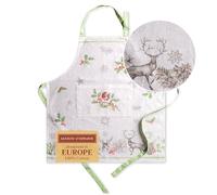Maison d' Hermine Christmas Dew Tablier 100% coton avec col réglable et poche centrale dissimulée longues cravates pour femme/homme chef cuisine (70cm x 85cm)