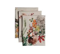 Maison d' Hermine - Ensemble de 3 torchons de cuisine 100 % coton - 50 x 70 cm - Réutilisables - Linges à vaisselle absorbants avec boucle de suspension pour la cuisine, la salle à manger, décorations