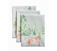 Maison d' Hermine - Ensemble de 3 torchons de cuisine 100 % coton 50 x 70 cm Réutilisables Linges à vaisselle absorbants avec boucle de suspension pour la cuisine, la salle à manger, décorations pour