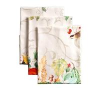 Maison d' Hermine - Ensemble de 3 torchons de cuisine 100 % coton - 50 x 70 cm - Réutilisables - Linges à vaisselle absorbants avec boucle de suspension pour la cuisine, la salle à manger, décorations