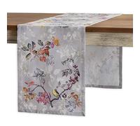 Maison d' Hermine Equinoxe - Chemin de table 100 % coton de style rustique pour la maison, la cuisine, la salle à manger, les fêtes, les dîners de famille, Thanksgiving, Noël (37 cmx180 cm)