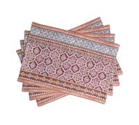 Maison d' Hermine Fair Isle Lot de 4 Sets de Table 100% Coton pour Table à Manger, Cuisine, Mariage, Usage Quotidien, dîners, fêtes de Thanksgiving, Noël (33cm x 48cm)