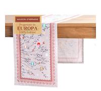 Maison d' Hermine Fairy Christmas Chemin de Table 100 % Coton pour fêtes dîners fêtes Cuisine Thanksgiving/Noël (50cm x 150cm)