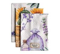 Maison d' Hermine Fanny Torchons de Cuisine Multi-usages, 100% Coton, Doux, absorbants, torchons de Bar, 50,8 x 70,1 cm