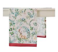 Maison d' Hermine Holly Time Chemin de table 100 % coton,Style rustique,Pour la maison, la cuisine, la salle à manger, les fêtes, les dîners de famille, Thanksgiving, Noël (37 cmx180 cm)