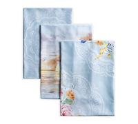 Maison d' Hermine Ibiza-Blue Lot de 3 Serviettes de Cuisine Multi-usages 100% Coton | Serviettes de Bar | Printemps/été (50 cm x 70 cm)