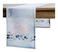 Maison d' Hermine Lazy Summer Days Chemin de Table 100 % Coton pour fêtes Dîner Vacances Cuisine Printemps/Été (50cm x 150cm)