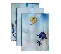 Maison d' Hermine Lazy Summer Days Lot de 3 torchons de Cuisine Multi-usages 100% Coton | Serviettes de Bar | Printemps/Été (50 cm x 70 cm)