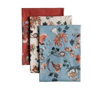 Maison d' Hermine Lot de 3 torchons de cuisine 100 % coton, réutilisables, absorbants, avec boucle de suspension pour cuisine, maison, salle à manger, cocktails, (dalida)