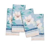 Maison d' Hermine Lot de 4 Serviettes de Table 100% Coton, carrées, réutilisables et lavables, pour Un Usage Quotidien, dîner, Mariage Printemps Été (Winter Floral, 45 cm x 45 cm)