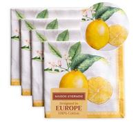 Maison d' Hermine Lot de 4 Serviettes de Table 100% Coton, carrées, réutilisables et lavables, pour Un Usage Quotidien, dîner, Mariage Printemps Été (Limoncello, 45 cm x 45 cm)