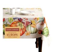 Maison d' Hermine Lumina Nappe 100% Coton pour Cuisine dîner Table décoration de fête Mariage, fête mères Thanksgiving/Noël (Rectangle, 160cm x 220cm)