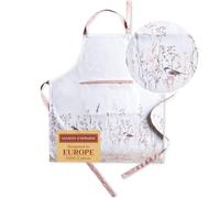 Maison d' Hermine Meadow Florals Tablier de cuisine 100% coton avec col réglable et poche centrale dissimulée longues cravates pour femmes/hommes chef cuisine, fête mères (Brown, 70cm x 85cm)