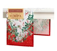 Maison d' Hermine Noel Chemin de Table 100 % Coton pour fêtes dîner Vacances Cuisine Thanksgiving/Noël (50cm x 150cm)