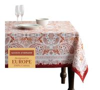 Maison d' Hermine Orient Nappe 100% Coton pour Cuisine dîner Table décoration de fête Mariage, fête mères Thanksgiving/Noël (Rectangle, 160cm x 220cm)