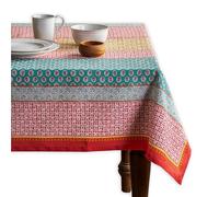 Maison d' Hermine Provence Nappe 100% Coton pour Cuisine, Salle à Manger, Table, décoration, fêtes, Mariages, Printemps/été (carrée, 137,2 x 137,2 cm)