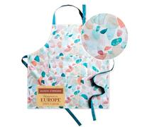 Maison d' Hermine Summer Picnic Tablier de cuisine 100% coton avec col réglable et poche centrale dissimulée avec de longues attaches pour femmes, hommes, chef, (70cm x 85cm)