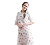 Maison d' Hermine Tablier, 100 % coton, 1 pièce, lien de cou réglable, tablier avec poche centrale et longs liens pour femmes, hommes, cuisinier, 70 cm x 80 cm