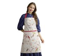 Maison d' Hermine Tablier 100 % coton pour femme avec poche - Tablier de chef de cuisine pour homme, cuisine, jardinage, serveuse (pinson)