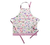 Maison d' Hermine Tablier de cuisine 100 % coton 1 pièce avec col réglable et poche centrale, longues attaches pour femme/homme, printemps/été, 85cm x 70cm