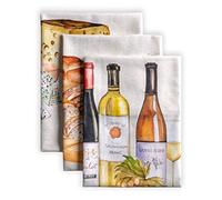 Maison d' Hermine Terroir Lot de 3 torchons de Cuisine, 100% Coton, Multi-usages, Doux, absorbants, torchons de Bar (50,8 x 70,1 cm)