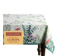 Maison d' Hermine Tropiques 100% Coton Nappe pour Cuisine dîner Table décoration fête Mariage, fête mères Printemps/été (Rectangle, 140cm x 180cm)