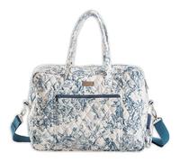 Maison d' Hermine Weekender Bags for Women Cotton Quilted Duffel Overnight Luggage Weekend Bag for Men Gym Sports Gifts Travel Business Travellers Family Trip (The Miller - Blue)