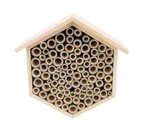 Maison D'Abeilles en Bois, Hôtel D'Abeilles en Bois Massif pour Jardin D'Abeilles, Attire Les Abeilles Paisibles, 8,07 X 6,69 X 3,74 Pouces, avec Un Design Innovant pour Les