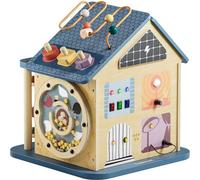 Maison d'activités 12 en 1 - TOP BRIGHT - Motricité Fine - Bois Durable - 18 mois et plus