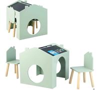 Maison D'activités Multifonction - Ginger Home - Table Avec 2 Chaises - Tableau Noir - Design Montessori
