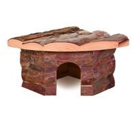 Trixie Maison d'angle Jesper pour hamsters et souris 21 × 10 × 15 cm bois d'écorce