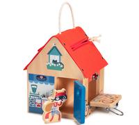 Lilliputiens Learning House Multi-locks Orange Enfants