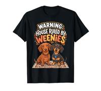Maison d'avertissement dirigée par Le drôle de Chien des teckels T-Shirt Graphique avec Valeur