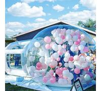 Maison de Bulles, Tente Gonflable à Bulles avec souffleur et Pompe à air 5 m x 5 m x 4 m for intérieur et extérieur(4m)