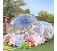 Maison de Bulles, Tente Gonflable à Bulles, dôme Transparent avec souffleur et Pompe à air, matériau PVC, Plusieurs Tailles(4m)