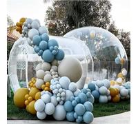 Maison de Bulles, Tente Gonflable à Bulles Transparente, Plusieurs Tailles, avec souffleur d'air et Pompe(4m)
