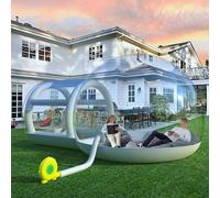 Maison de Bulles, Tente Gonflable Transparente à Bulles avec souffleur et Pompe à air, Plusieurs Tailles, Lot de 3(5m)