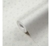 Maison de Campagne Papier Peint Avec Floral Motif Im Shabby Chic Style - Gris,